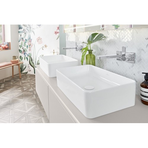 Villeroy & Boch Collaro umywalka nablatowa prostokątna 56x36 Weiss Alpin CeramicPlus 4A2056R1