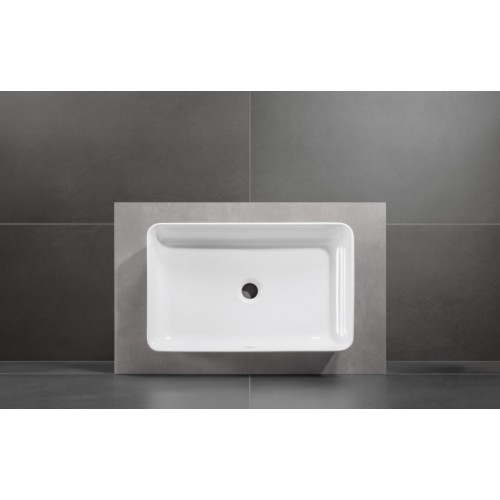 Villeroy & Boch Collaro umywalka nablatowa prostokątna 56x36 Stone White CeramicPlus 4A2056RW