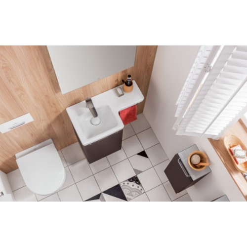 Villeroy & Boch Subway 2.0 Miska WC wisząca bezkołnierzowa 35,5x48 cm Weiss Alpin 5606R001+ deska wolnoopadająca 9M69S101