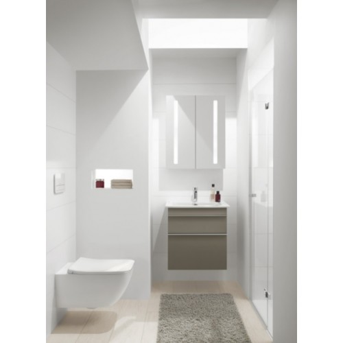 Villeroy & Boch 412462R1 Venticello umywalka meblowa prostokątna z przelewem 60x50 cm Weiss Alpin Ceramic Plus