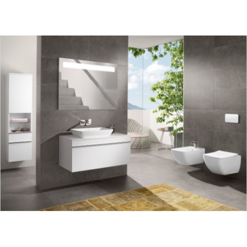 Villeroy & Boch 411355R1 Venticello umywalka prostokątna nablatowa/wpuszczana w blat 36x55 Weiss Alpin Ceramic Plus