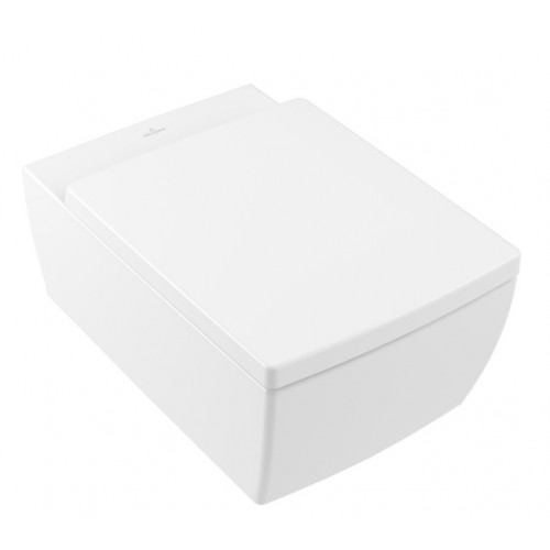 Villeroy & Boch Memento 2.0 miska WC wisząca bezkołnierzowa 37,5x56 cm Stone White CeramicPlus 4633R0RW