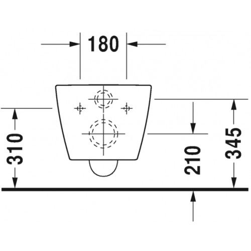 Duravit Me by Starck Miska wisząca bezkołnierzowa biała 25300900001