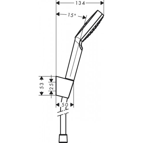 Hansgrohe Crometta 26567400 Punktowy zestaw prysznicowy 1jet z wężem prysznicowym 160 cm