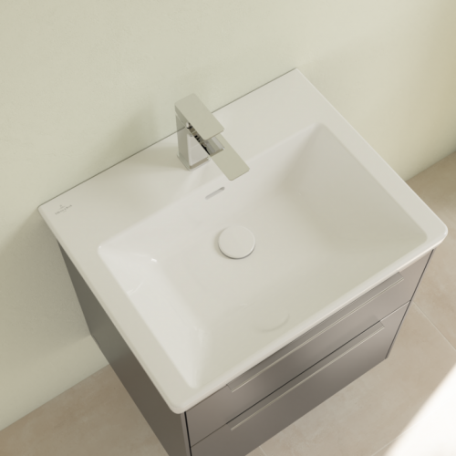 Villeroy & Boch Subway 3.0 4A7061RW umywalka meblowa bez przelewu 60x47 cm CeramicPlus Stone White