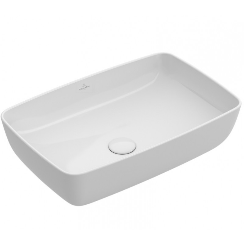 Villeroy & Boch Artis zestaw umywalka prostokątna nablatowa 58x38 + korek niezamykalny 41725801 + 68350001