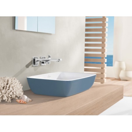 Villeroy & Boch Artis zestaw umywalka prostokątna nablatowa 58x38 + korek niezamykalny 41725801 + 68350001