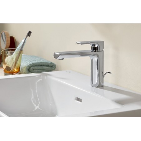 Villeroy & Boch Subway 3.0 zestaw umywalka meblowa z przelewem 60x47 cm + korek push-open 4A706001 + 68170001