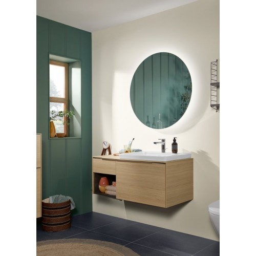 Villeroy & Boch Subway 3.0 zestaw umywalka meblowa z przelewem 60x47 cm + korek push-open 4A706001 + 68170001