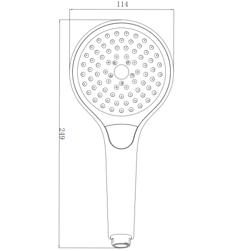 VILLEROY & BOCH VERVE SHOWERS SŁUCHAWKA PRYSZNICOWA 3-STRUMIENIOWA CHROM TVS10900100061