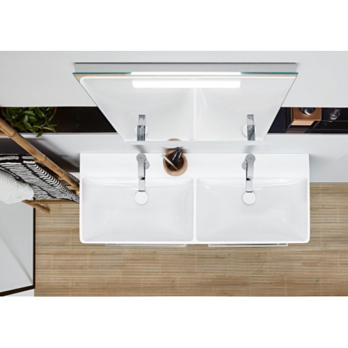 Villeroy & Boch 4A23CKRW Avento podwójna umywalka meblowa z przelewem 120x47 cm Stone White Ceramic Plus Titan Glaze