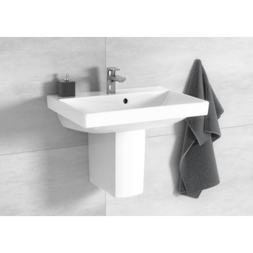 Villeroy & Boch 4A0055RW Avento umywalka wisząca z przelewem 55x37 cm Stone White Ceramic Plus Titan Glaze