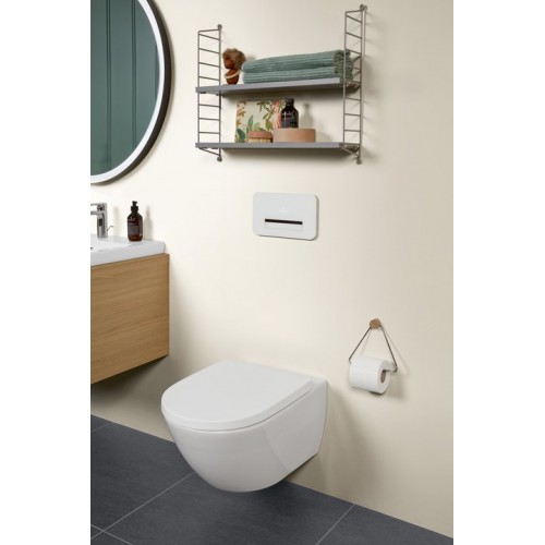 Villeroy & Boch Subway 3.0 4670T0T2 miska WC wisząca bezkołnierzowa TwistFlush ANTIBAC C+ + 8M42S1T1 deska wolnoopadająca 37x56