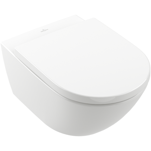 Villeroy & Boch Subway 3.0 4670T0T2 miska WC wisząca bezkołnierzowa TwistFlush ANTIBAC C+ + 8M42S1T1 deska wolnoopadająca 37x56