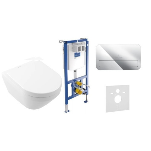 Villeroy & Boch Zestaw Podtynkowy 5w1 Architectura 4694CLR1 chromowany Przycisk