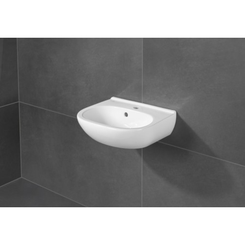 Villeroy & Boch 53605101 O.Novo umywalka owalna wisząca bez przelewu 50x40 cm Weiss Alpin