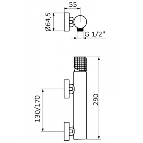 GRB 75324727 Aura czarno-złota bateria natryskowa natynkowa